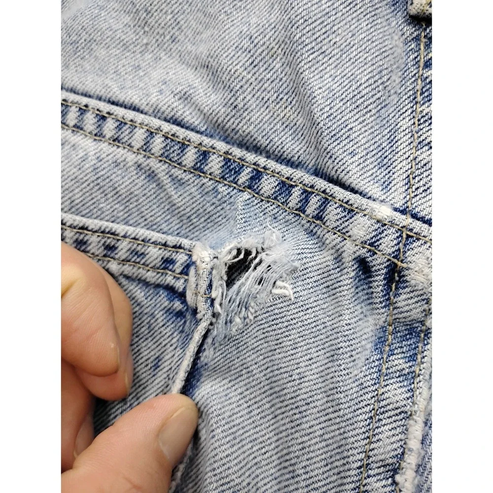 Levi's L2 90s Baggy Fit Jeans Mens 36x29 Light Denim Vintage Skater White Tab